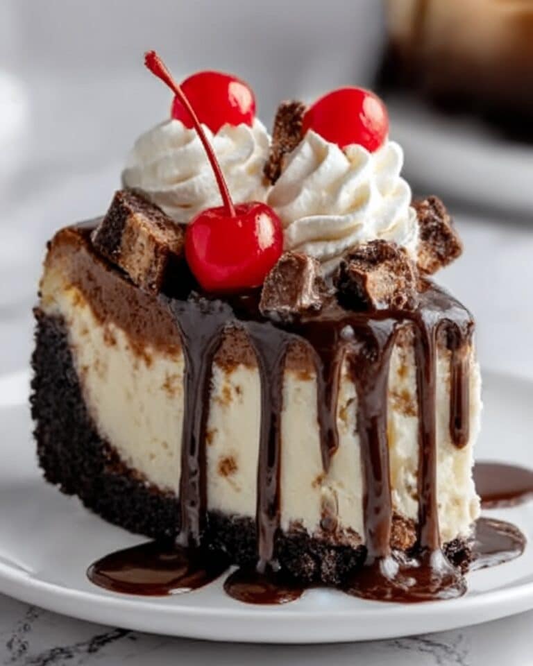 Hot Fudge Sundae Brownie Cheesecake Recipe
