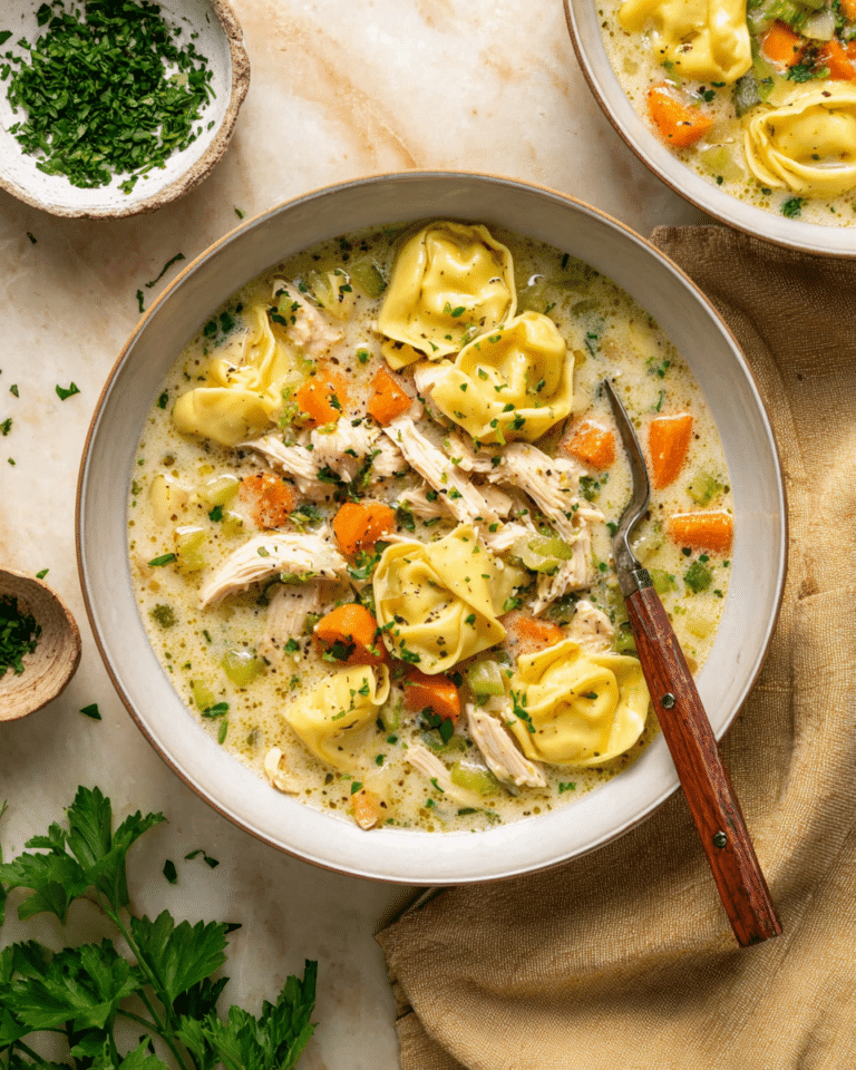 Creamy Chicken Tortellini Soup Recipe