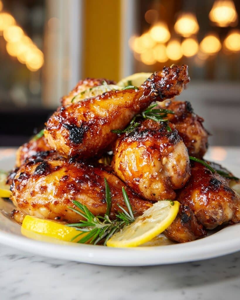 Baked Chicken Legs with Lemon, Honey, and Herbs Recipe