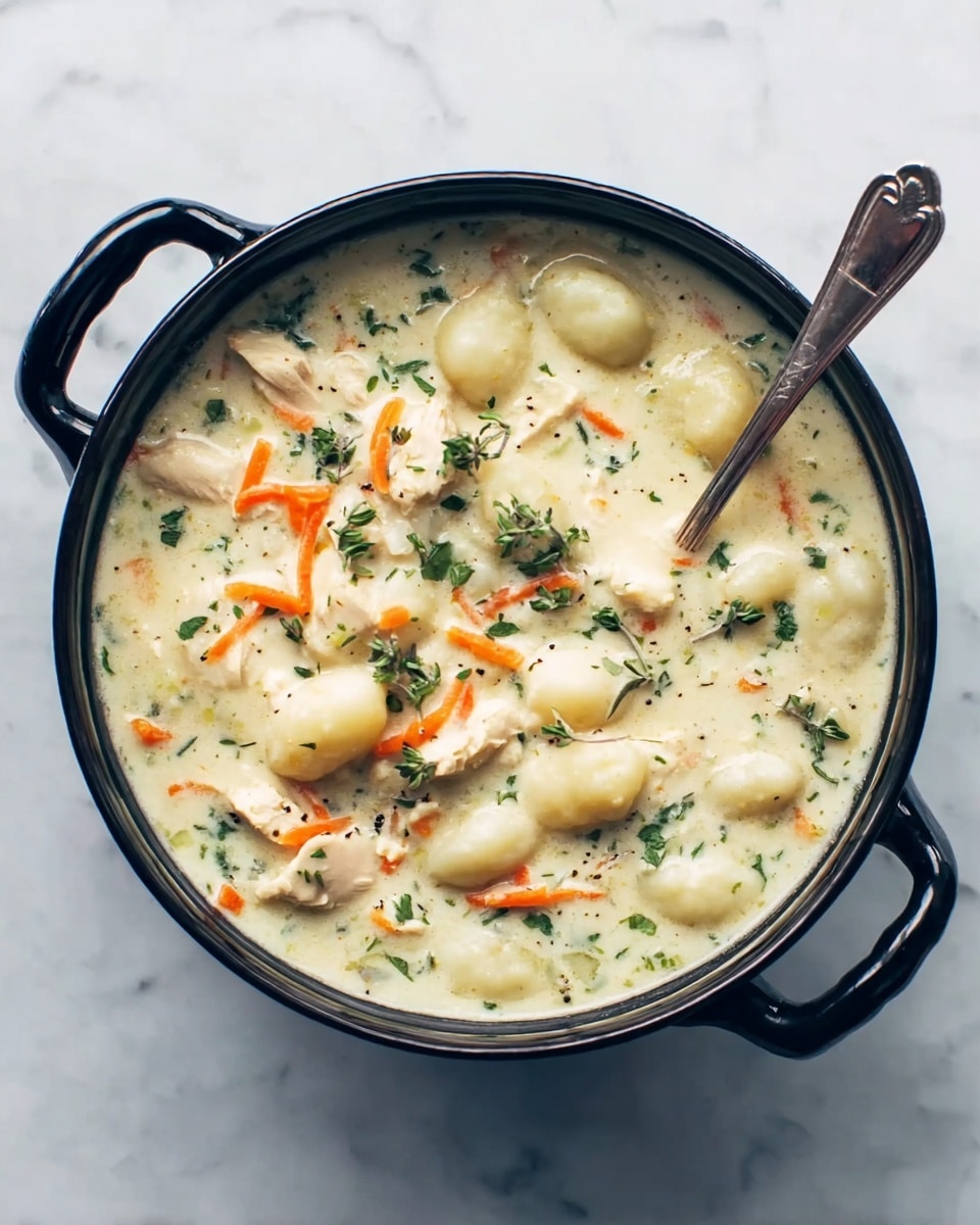 Creamy Chicken Gnocchi Soup Recipe - Recipe Image