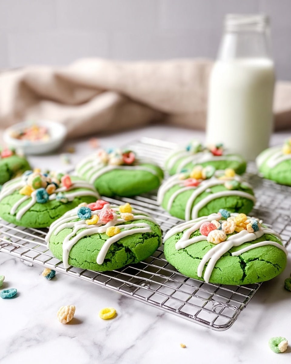 St. Patrick's Day Lucky Charms Cookies Recipe - Recipe Image
