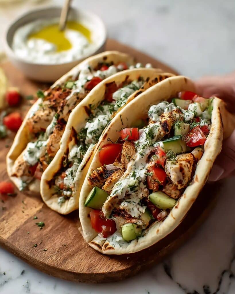 Grilled Mediterranean Chicken Tacos Recipe