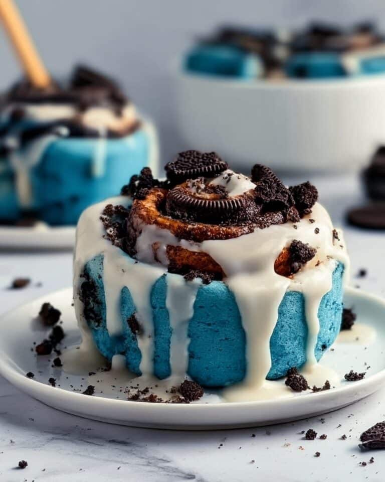 Cookie Monster Cinnamon Rolls Recipe