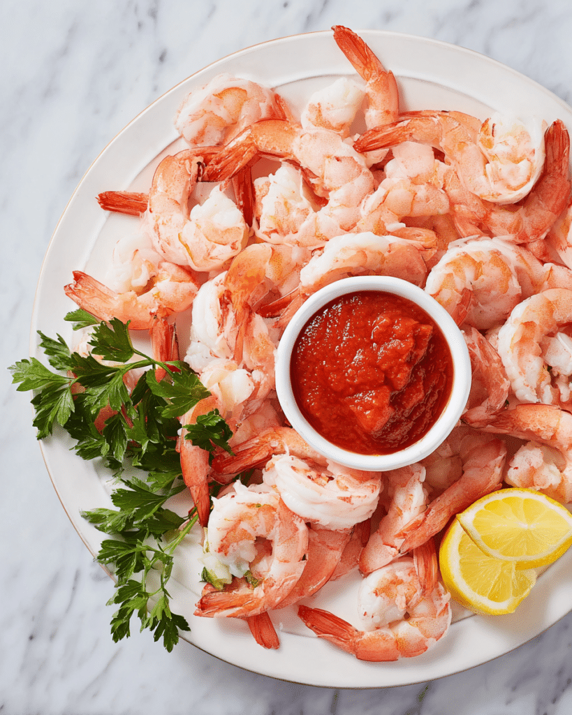 Shrimp Cocktail with Homemade Cocktail Sauce Recipe