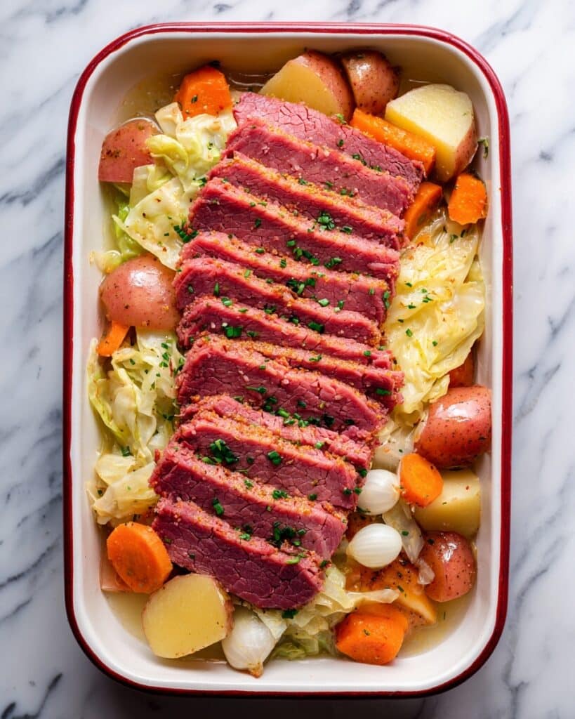 Dutch Oven Corned Beef with Guinness and Vegetables Recipe