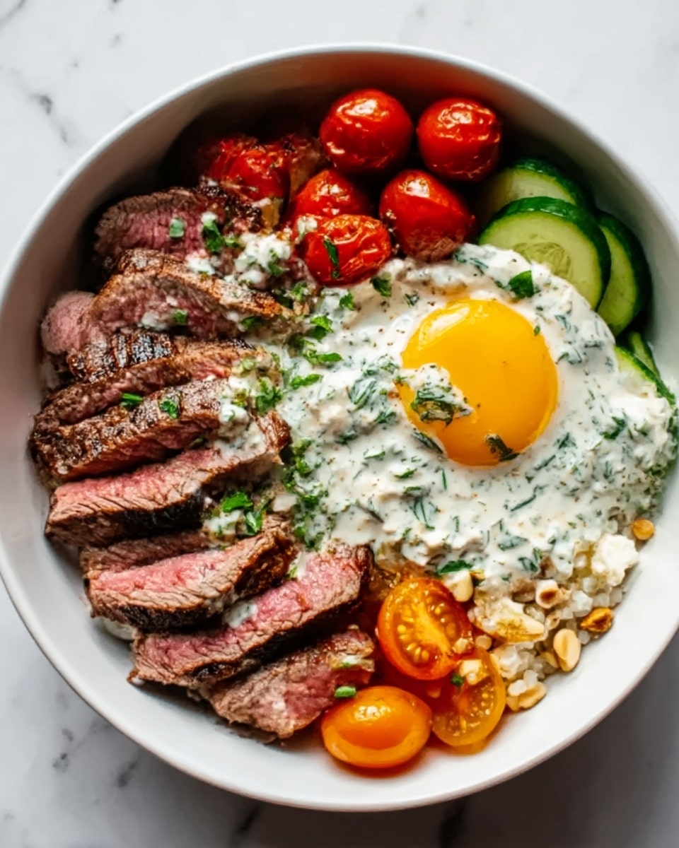 Mediterranean Steak Bowl Recipe - Recipe Image